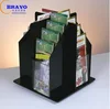 B-R257 Trade Assurance Clear Acrylic Desktop Free Standing Vendor A6 Brochure display racks