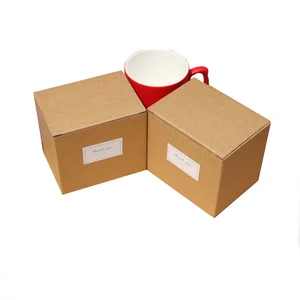 custom kraft paper folding tea cup gift box tea cup storage box