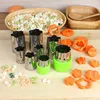 8pcs vegetables and fruits cut flower machine creative knife cut cookie mold butterfly face cake mold die