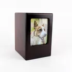 Hot Selling Midlee Picture Frame pet Memory Wooden Pet Urn for Ashes
