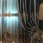 Embroidered Fabric Velvet Embroidery Designs Upholstery Velvet Fabric for Curtain