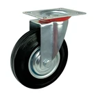 Castors Solid Small Castor Wheel WBD 3 Inch Industrial Castors Solid Small Rubber Wheels