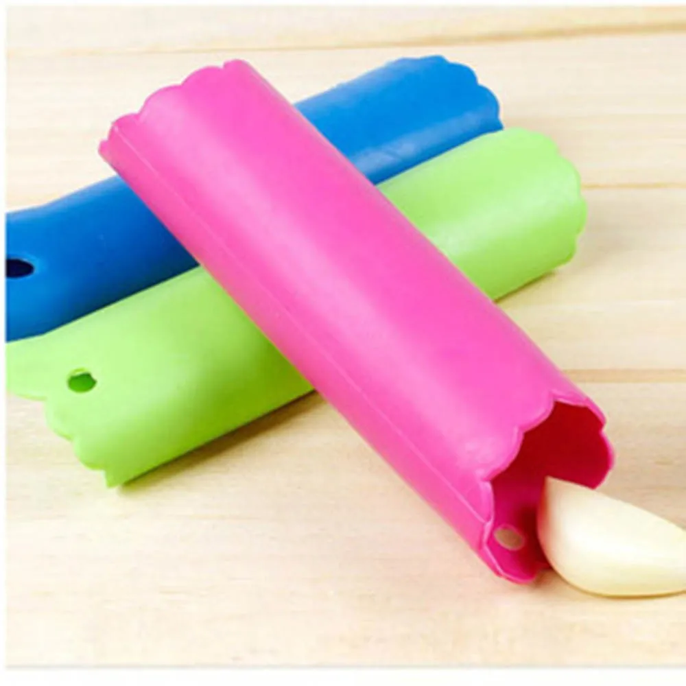 Magic Silicone Garlic Peeler Peel Easy To Use Perfect Kitchen Tool Color Random Drop Practical Healthy Silicone Garlic KC1021