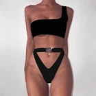 one shoulder sexy beach wear exotic swimsuits bikinis swimwear for women