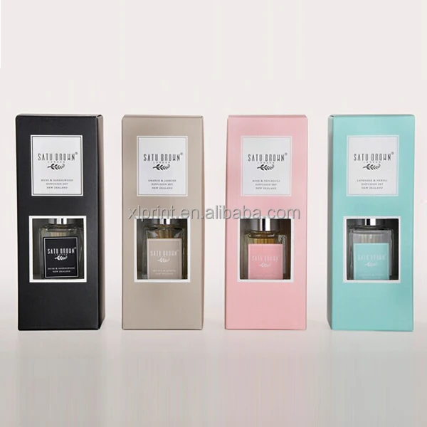 fancy paper box with clear window for gift set /perfume/cosmetic