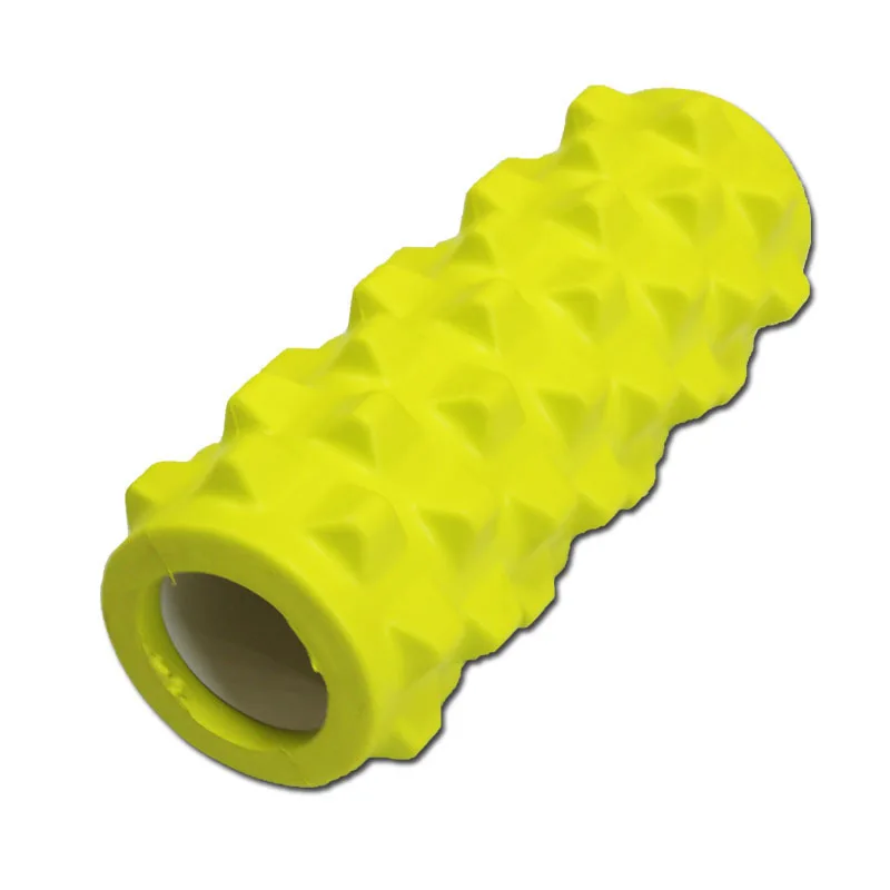 Eercise therapy yoga foam roller with massage point for gym eercise massage pilates12.5" 5" teture dotted PU foam roller