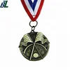 Wholesale 3D Antique Brass Cross Flag Medal for Car Racing Event