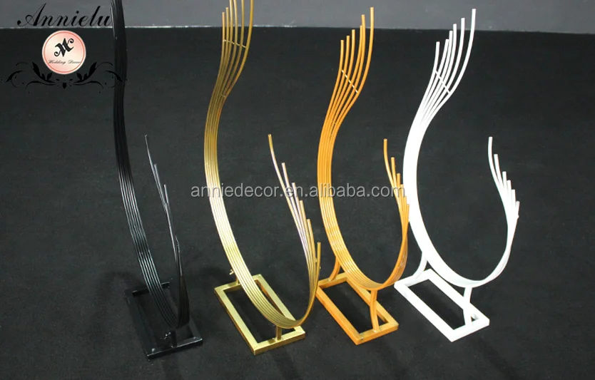 wedding centerpieces metal elegant peacock flower stand holders weddings decorations