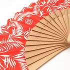 Wooden Fan Fan Wooden Fabric Hand Fan For Wedding