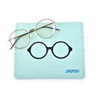 custom logo microfiber eyeglasses cleaning cloth bulk