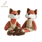 Custom Soft Fox Plush Dolls Stuffed Animal Plush Fox Toys For Baby Kids Birthday Gift