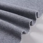 Grey spun poly stock hoodie fleece microfiber terry cloth fabric for bedding