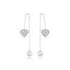 E-728 xuping luxury fashion elegant sweet heart jewelry ladies gift hanging pearl earring