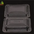 long clear plastic rectangular packaging box for cake