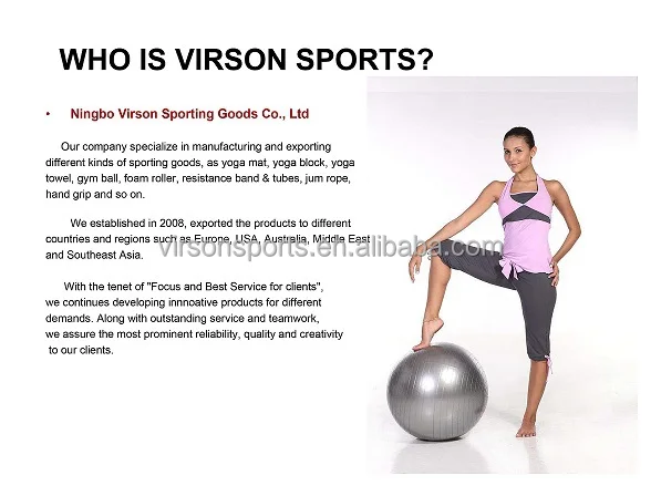 VGB005 Ningbo Virson Top grade antique half oval gym ball massage ball bosu ball