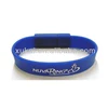 Custom design silicone rubber bracelet usb flash driver with high quality