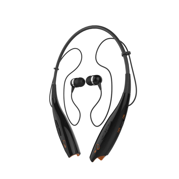 Wireless headset active type noise reduction 2019 neckband bt earphone in black and white color for your choice - ANKUX.COM