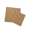 Custom envelope plain C4 size kraft string tie envelope letter