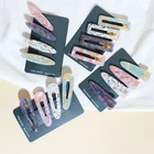 Fashion Latest Acetic Acid Hair Accessories Geometric Acrylic Hair Clips For Girls