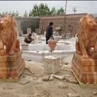 front door lion statue/sitting lion statue life size