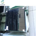 Double Glazing Glass low e dark blue clear tempered safety glass