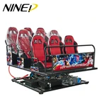 Home theater 5D 7D cinema electrical / hydraulic software new immersive sense movies 8D VR machine