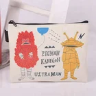 Cotton Canvas Zipper Makeup Pouch Neoprene Pencil/Pen Bag, Coin Cellphone Purse