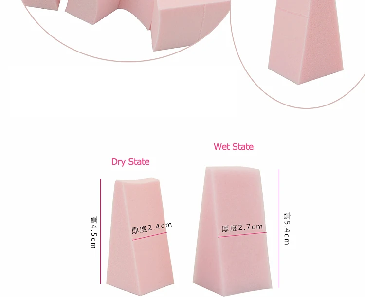 Makeup Cosmetic Facial Sponge Pad Foundation Powder Puff 12 pcs Pink