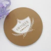 Factory wholesale custom round absorbent paper drink blank coasters custom metal coasters with logo