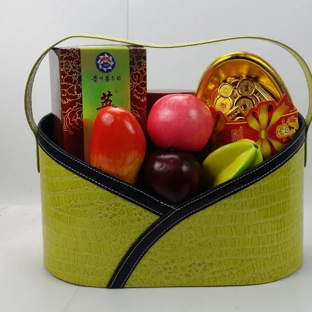 crocodile design style fancy gift special basket with handle