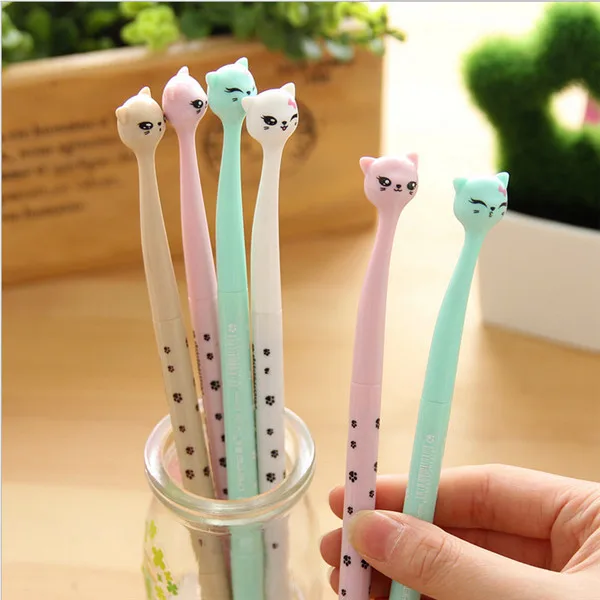 Cute Cartoon Cat Gel Pen Kawaii