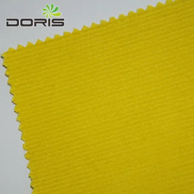 14 wale 100%cotton yellow heavy corduroy fabric for women and mens pants