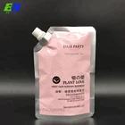PET/VEMPE/PE stand up spouted pouch for hair treatment/body care liquid packing bag