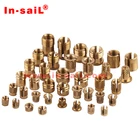 1/4-20 6-32 M2 M3 M4 M5 M6 M8 M10 brass stainless steel press-in threaded insert nut
