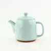 Terracotta Tea Pot,Direct selling coffee and tea set porcelain teapot with milk pot and sugar pot