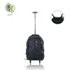 Free Sample Travel Wheeled Trolley Rolling Backpack With Trolley