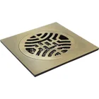 150*150mm brass Nickel Brush rain water drain