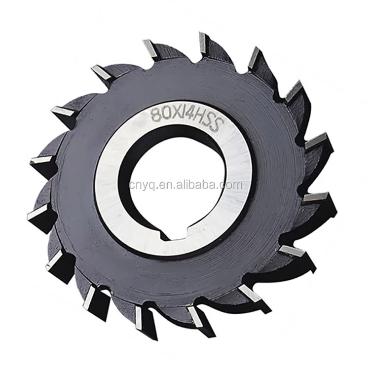 hss d80mm side milling cutter with straight teeth, face milling