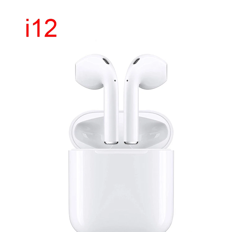 wholesale price i12 tws earphone headset 5.0 earbuds i12 hands free portable wireless headphones - ANKUX.COM