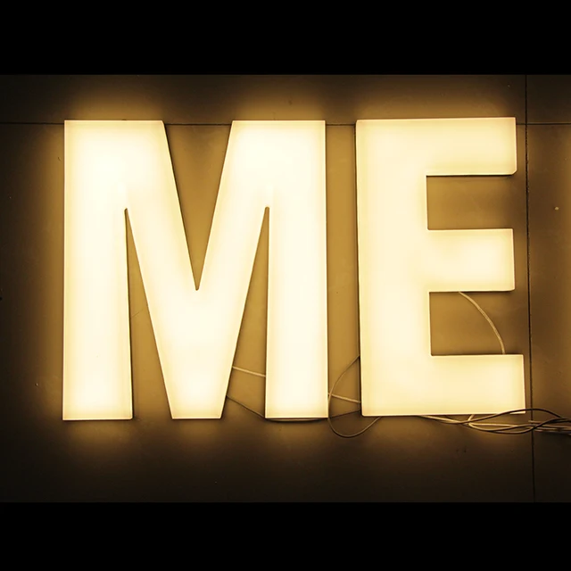 Factory Acrylic letter Led Panels Outdoor Pylon Sign Customized Waterproof Illuminated 3D Letters