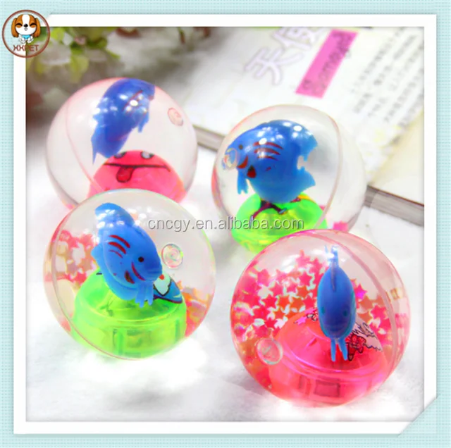 crystal luminous elastic ball pet toy ball