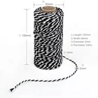 Free Samples 2mm Wholesale Black and White Double Color Cotton Bakers Twine