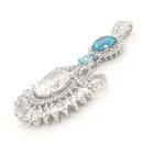 Jewellery Necklace Woman Fancy Silver Colored Stone Women Accessory Jewellery Necklace