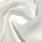 100D chiffon 75GSM woven 100% polyester white solid color fabric OEM ODM Customized
