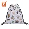 Promotional Personalized Customized Logo Printing Polyester cotton canvas drawstring bag