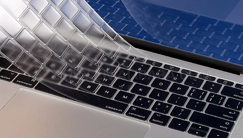 Ultra Thin 0.2mm Clear Soft TPU Keyboard Cover Protector for Macbook Air 12 Inch, High Quality Keyboard Cover for Macbook