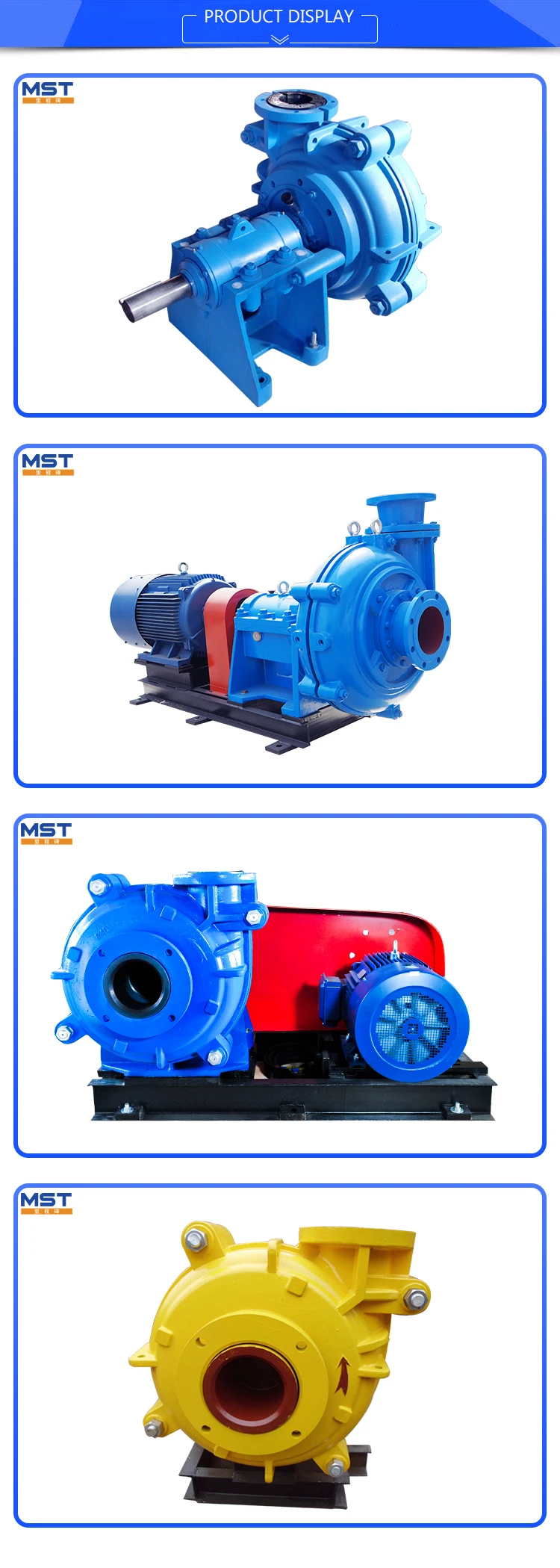 High Pressure Horizontal Centrifugal Mining Slurry Pump