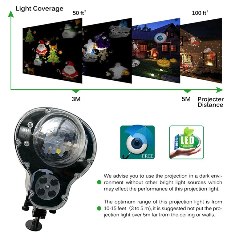 LED two in one  dynamic projection new product for home decoration,party,office,hotel,with remote control