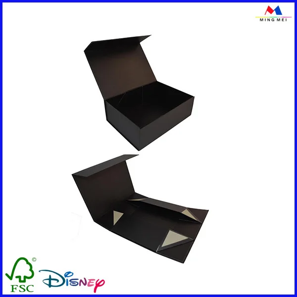 small magnetic flat cardboard packaging gift paper folding box