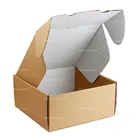 Custom printing logo cheap shoe corrugated brown kraft cardboard box packaging box